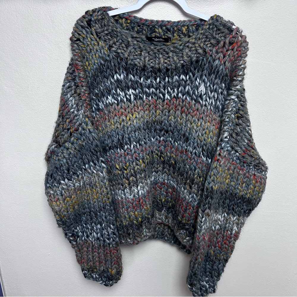 Umit Unal Chunky Knit Multicolor Sweater
